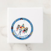 Rock Star Girl Band Verjaardagsfeest Bedankjes Labels (In situ)