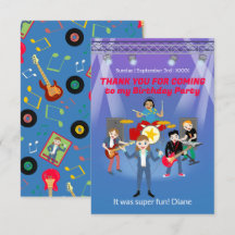 Rock Star Girl Band Verjaardagsfeest