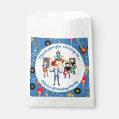 Rock Star Girl Band Verjaardagsfeest Bedankzakje (Voorkant)