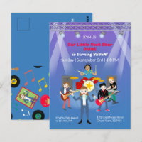 Rock Star Girl Band Verjaardagsfeest