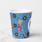 Rock Star Girl Band Verjaardagsfeest Papieren Bekers (Voorkant)