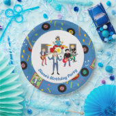 Rock Star Girl Band Verjaardagsfeest Papieren Bordje (Feest)