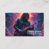Rock Star gitaar instructeur Visitekaartje (Voorkant)