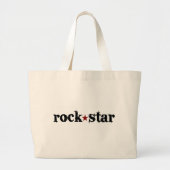 Rock Star Grote Tote Bag (Voorkant)