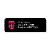 Rock Star Guitar Pick Etiket (Voorkant)