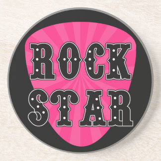 Rock Star Guitar Pick Zandsteen Onderzetter