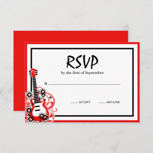 Rock Star Guitar Red RSVP (Voorkant / Achterkant)