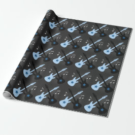 Rock Star Guitar Rock a bye Wrapping Paper Cadeaupapier