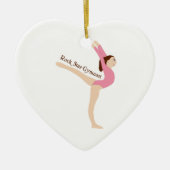 Rock Star Gymnast Keramisch Ornament (Voorkant)