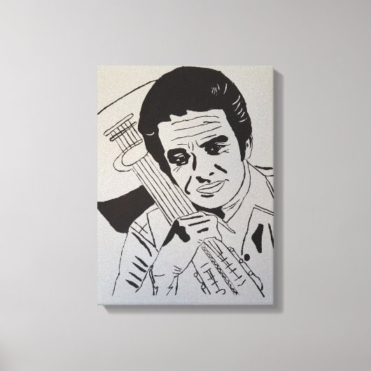 Rock Star Hand Painted by Mark ELsen Canvas Afdruk (Voorkant)