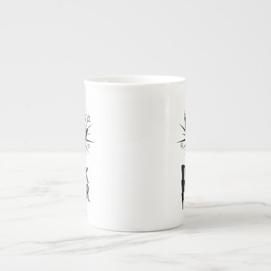 Rock Star Hand Symbol Porselein Kop (Voorkant)