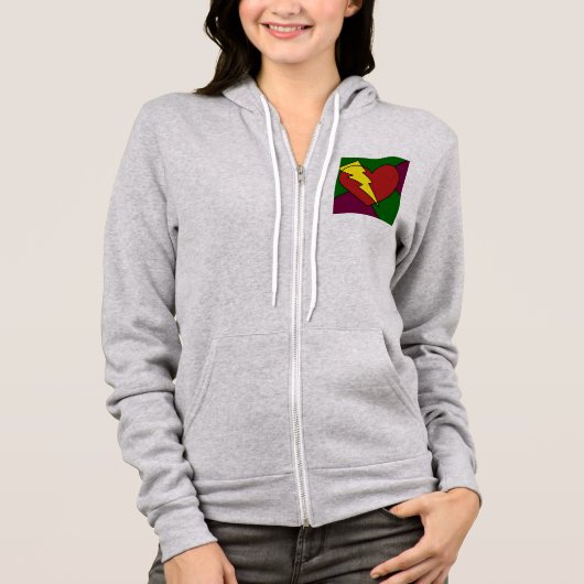 Rock Star Heart Hoodie (Voorkant)