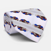 Rock Star Honden Satijn Streep Op Parel Stropdas (Opgerold)