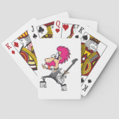Rock Star Imitator Rocker Spellkaarten Pokerkaarten (Achterkant)
