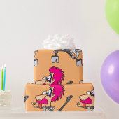 Rock Star Imitator Rocker Wrapping Paper Cadeaupapier