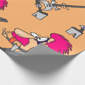Rock Star Imitator Rocker Wrapping Paper Cadeaupapier