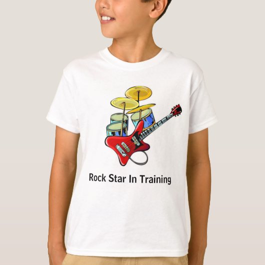 Rock Star in training T-shirt (Voorkant)