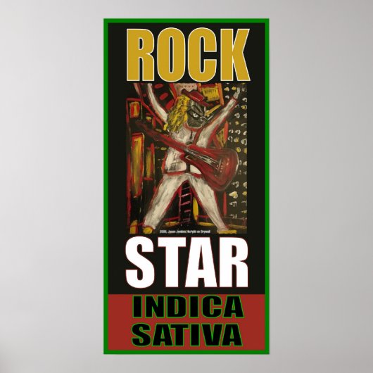 ROCK STAR INDICA SATIVA POSTER (Voorkant)