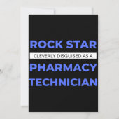 Rock Star is een farmacie-techniek Bedankkaart (Voorkant)