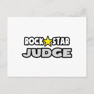 Rock Star Judge Briefkaart