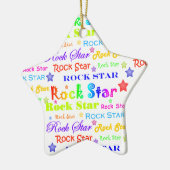 Rock Star Keramisch Ornament (Links)