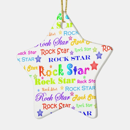 Rock Star Keramisch Ornament (Links)