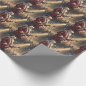 Rock Star Kerstman Inpakpapier (Hoek)