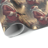 Rock Star Kerstman Inpakpapier (Rol Hoek)