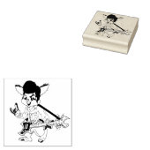 Rock Star Konijn Konijn | Pasen Vakantie Rubberstempel (Gestempeld)