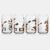 Rock Star Konijnen Drinkservies Set Blikvorm Glas (Links)