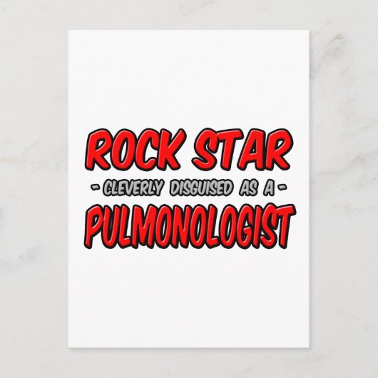 Rock Star .. longarts Briefkaart (Voorkant)