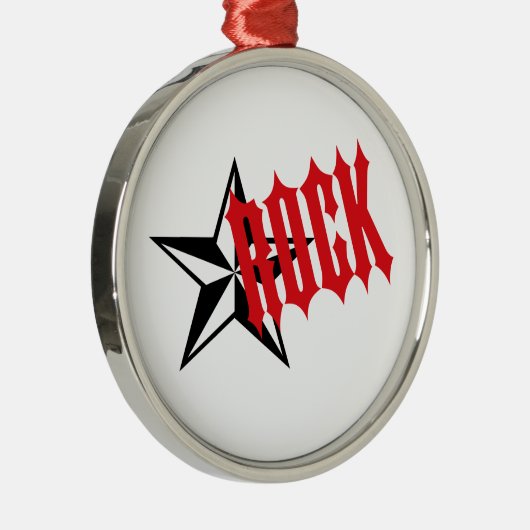 Rock Star Metalen Ornament (Rechts)