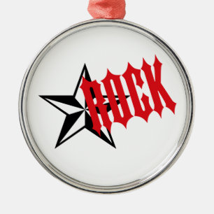 Rock Star Metalen Ornament