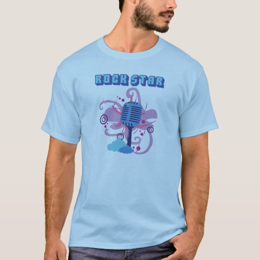 Rock Star Microfoon T-shirt (Voorkant)