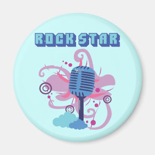 Rock Star Microphone Magneet