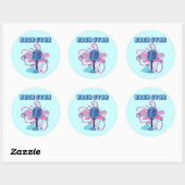 Rock Star Microphone Ronde Sticker (Vel)