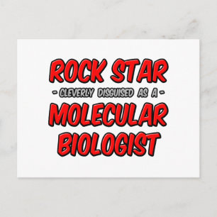Rock Star ... moleculair bioloog Briefkaart