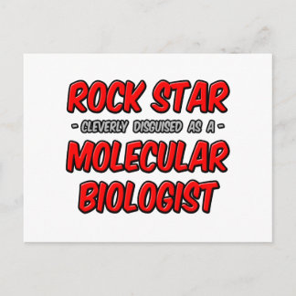Rock Star ... moleculair bioloog Briefkaart