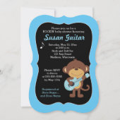 Rock Star Monkey Baby shower / Kies Kleur! Kaart (Voorkant)