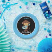 Rock Star Monkey-Bord / aangepaste kleuren! Papieren Bordje (Feest)