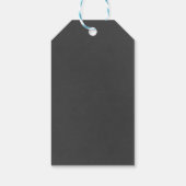 Rock Star Monkey Chalkboard Gift Label Cadeaulabel (Achterkant)