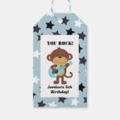 Rock Star Monkey Gift Label Cadeaulabel (Voorkant)