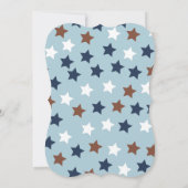 Rock Star Monkey Guitar Boy Baby shower Kaart (Achterkant)