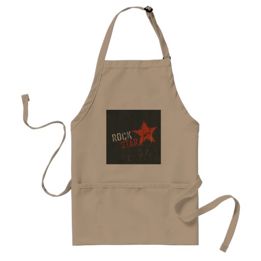 Rock Star Music Apron Standaard Schort (Voorkant)