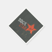 Rock Star Music Paper Napkins Servet (Hoek)