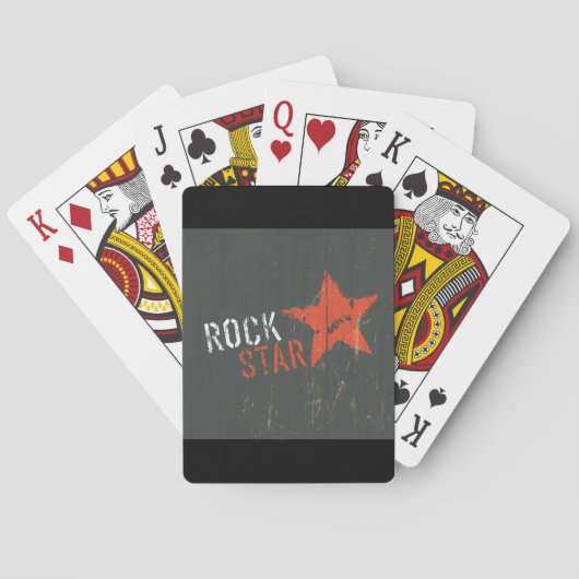 Rock Star Music-speelkaarten Pokerkaarten (Achterkant)