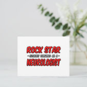 Rock Star...Neuroloog Briefkaart (Staand voorkant)