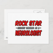 Rock Star...Neuroloog Briefkaart (Voorkant / Achterkant)