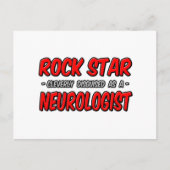 Rock Star...Neuroloog Briefkaart (Voorkant)