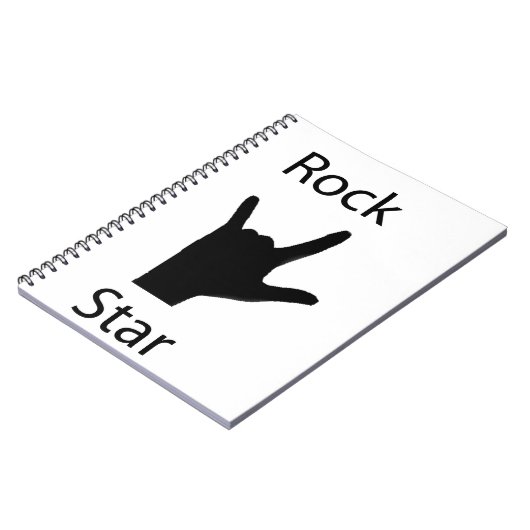 Rock star notitieboek (Linkerzijde)